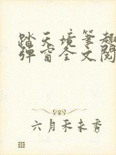 踏天境笔趣阁无弹窗全文阅读免费封面