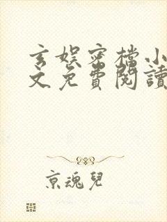 玄娱密档小说全文免费阅读