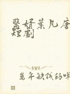 医婿叶凡唐若雪短剧封面