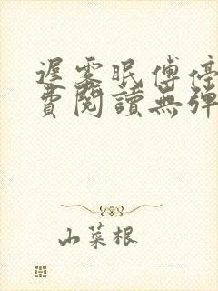 迟雾眠傅停舟免费阅读无弹窗封面