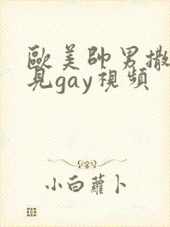 欧美帅男撒尿可见gay视频