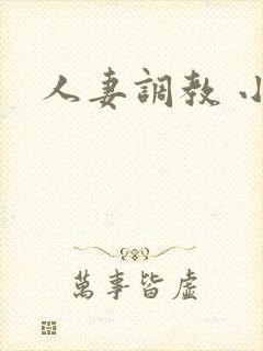 人妻调教 小说封面