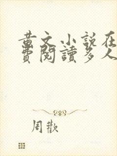 黄文小说在线免费阅读多人封面