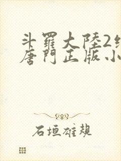 斗罗大陆2绝世唐门正版小说