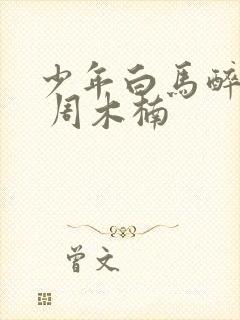 少年白马醉春风 周木楠