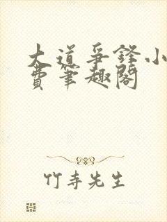 大道争锋小说免费笔趣阁