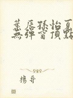 叶辰孙怡夏若雪无弹窗顶点小说