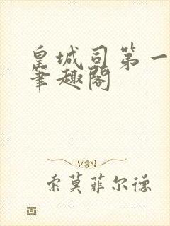 皇城司第一凶剑笔趣阁