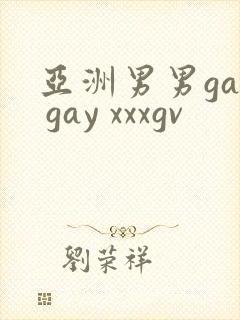 亚洲男男gay gay xxxgv