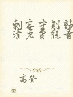 刺客守则动漫高清免费观看