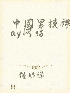 中国男模裸男gay网站