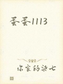 蛋蛋1113封面