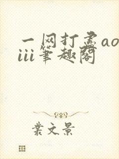 一网打尽aoiiii笔趣阁