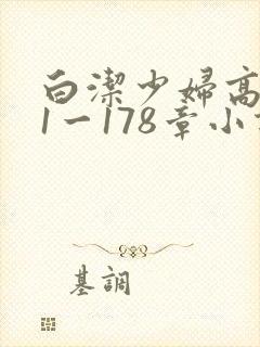 白洁少妇高义第1一178章小说
