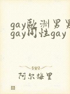 gay欧洲男男gay同性gay
