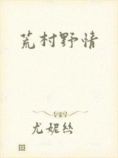 荒村野情封面