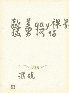 欧美gay裸体猛男网站封面