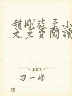 赵刚苏柔小说全文免费阅读封面