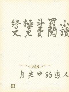 终极斗罗小说全文免费阅读笔趣阁