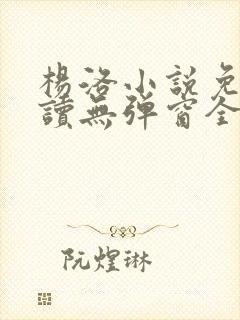 杨洛小说免费阅读无弹窗全文