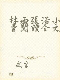 林雨张浩小说免费阅读全文最新章节