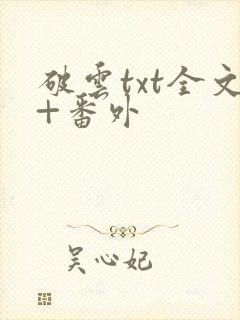 破云txt全文+番外