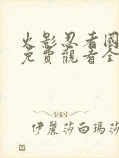 火影忍者国语版免费观看全集封面