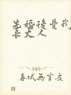 先婚后爱我的市长大人