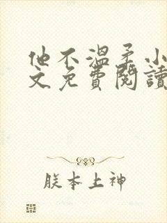 他不温柔小说全文免费阅读无弹窗