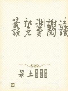 萧祁渊谢流铮小说免费阅读最新章节