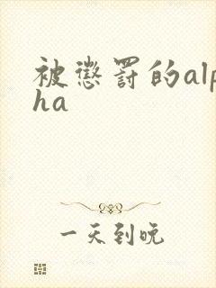 被惩罚的alpha