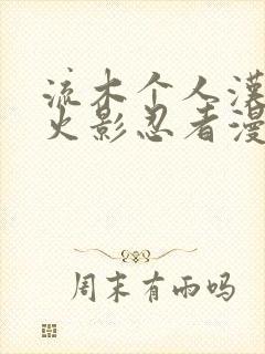 流木个人汉化版火影忍者漫画