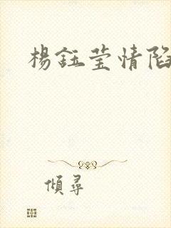 杨钰莹情陷红楼封面