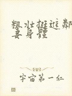 粗壮挺进邻居人妻身体封面