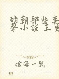 明朝那些事儿有声小说 王更新免费下载