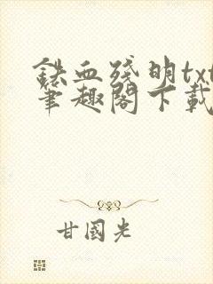 铁血残明txt笔趣阁下载封面