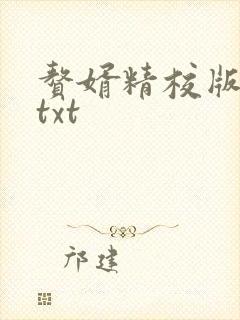 赘婿精校版全本txt