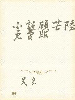 小说顾芒陆承洲免费版封面