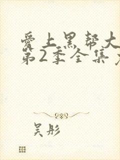 爱上黑帮大佬的第2季全集免费观看