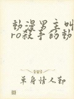 动漫男主叫zero杀手的动漫