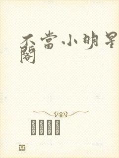 不当小明星笔趣阁