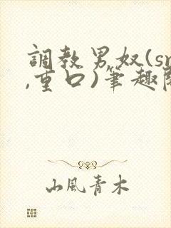 调教男奴(sm,重口)笔趣阁