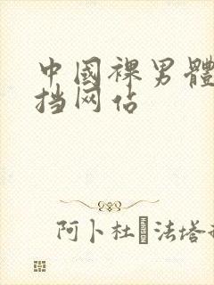 中国裸男体无遮挡网站