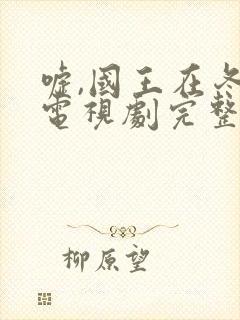 嘘,国王在冬眠电视剧完整版封面