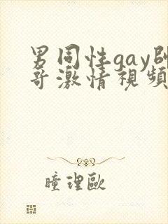 男同性gay帅哥激情视频