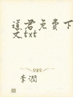道君免费下载全文txt