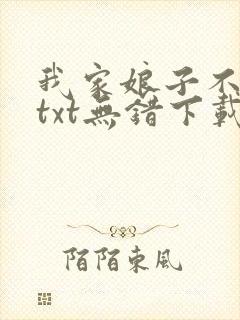 我家娘子不对劲txt无错下载封面