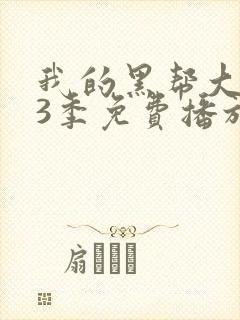 我的黑帮大佬第3季免费播放电视剧封面