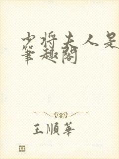 少将夫人是福神笔趣阁封面