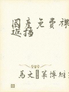 国产免费裸体无遮挡封面